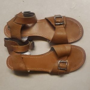 DOLCE VITA  Leather Block silver Heel sandals